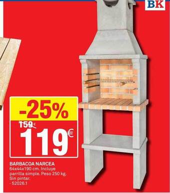 Bricoking Barbacoa Narcea oferta
