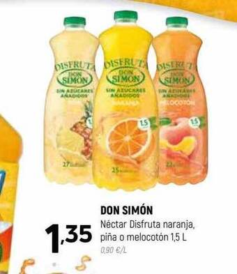 Coviran Don Simón Néctar Disfruta Naranja, Piña O Melocotón oferta
