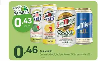 Coviran San Miguel Cerveza Radler, Limón O Manzana oferta