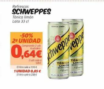 Maskom Supermercados Refrescos Schweppes oferta