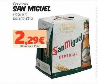 Maskom Supermercados Cervezas San Miguel oferta