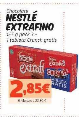 Maskom Supermercados Chocolate Nestlé Extrafino oferta