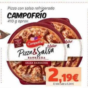 Maskom Supermercados Pizza Con Salsa Refrigerada Campofrio oferta