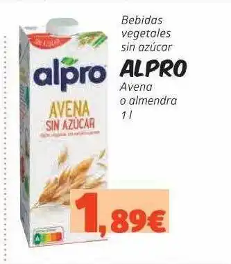 Maskom Supermercados Bebidas Vegetales Sin Azucar Alpro oferta