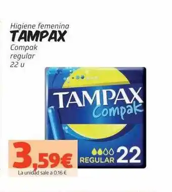 Maskom Supermercados Higiene Femenina Tampax oferta