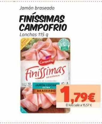 Maskom Supermercados Jamón Braseado Finissimas Campofrio oferta