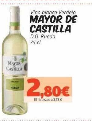 Maskom Supermercados Vino Blanco Verdejo Mayor De Castilla oferta