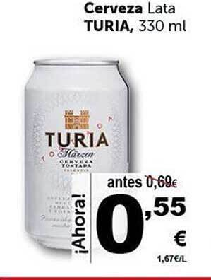 Masymas Cerveza Lata Turia oferta