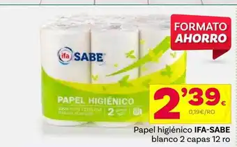 Supermercados Dani Papel Higiénico Ifa-sabe Blanco 2 Capas oferta