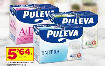 Supermercados Dani Leche Puleva Entera, Semi O Desnatada oferta