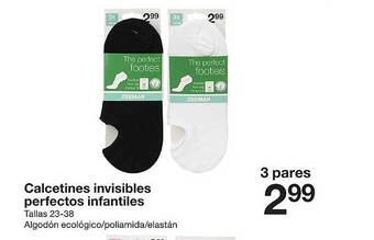 Zeeman Calcetines Invisibles Perfectos Infantiles oferta