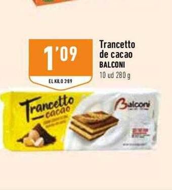 Supermercados Deza Trancetto De Cacao Balconi oferta