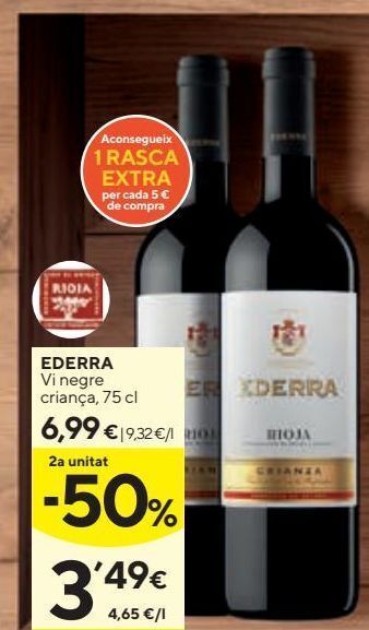 Caprabo Vino crianza ederra oferta