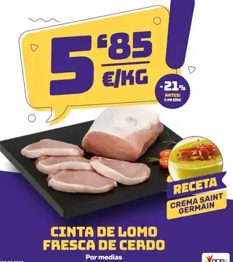 AhorraMas Cinta de lomo fresca de cerdo oferta