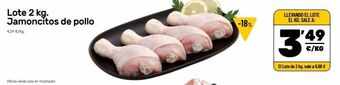 AhorraMas Lote 2 kg jamoncitos de pollo oferta