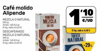 AhorraMas Café molido alipende oferta