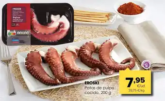 Autoservicios Familia Patas de pulpo cocido, 200 g oferta