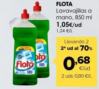 Autoservicios Familia Lavavajillas a mano flota, 850 ml oferta