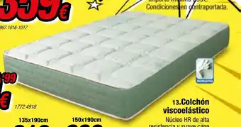 Rapimueble Colchón viscoelástico 90 x 190 cm oferta