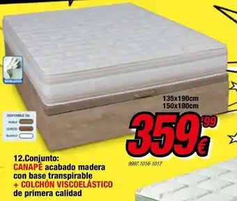 Rapimueble Canapé + Colchón Viscoelástico 150 x 190 cm oferta