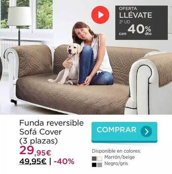 La tienda en casa Funda Reversible Sofá Cover oferta