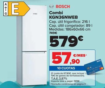 Carrefour Bosch combi kgn36nweb oferta