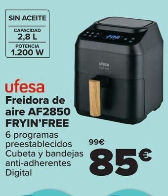 Carrefour Ufesa freidora de aire af2850 fryin'free oferta