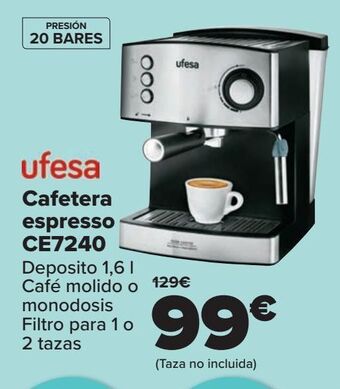 Carrefour Ufesa cafetera espresso ce7240 oferta