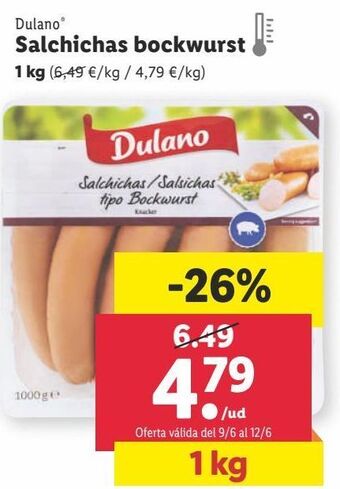 Lidl Salchichas dulano oferta