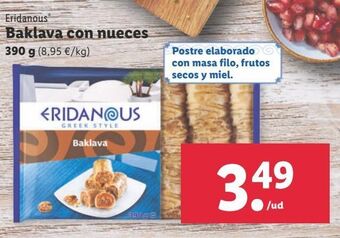Lidl Postres eridanous oferta