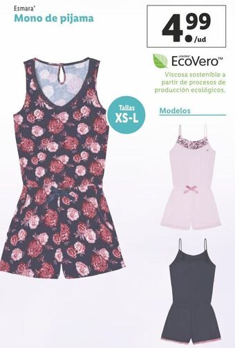 Lidl Pijama esmara oferta