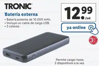 Lidl Batería externa para tablet tronic oferta