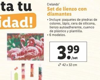 Lidl Lienzo para pintar crelando oferta