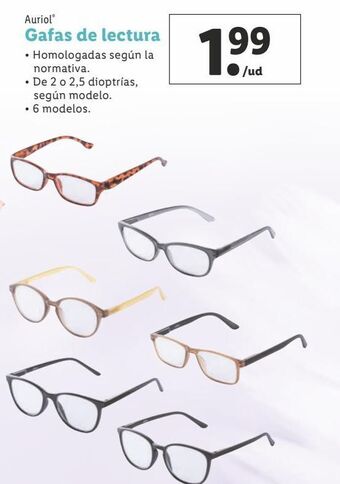 Lidl Gafas de lectura auriol oferta
