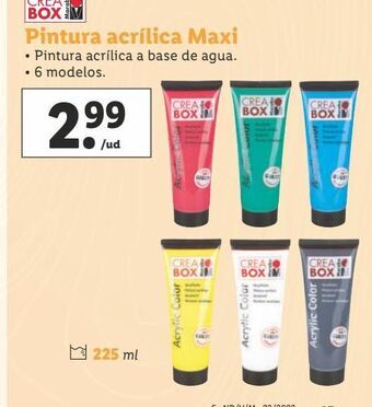 Lidl Pintura acrílica oferta