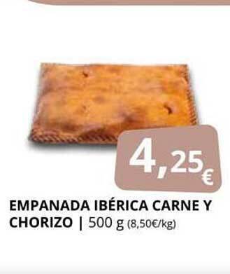 Supermercados MAS Empanada Ibérica Carne Y Chorizo oferta