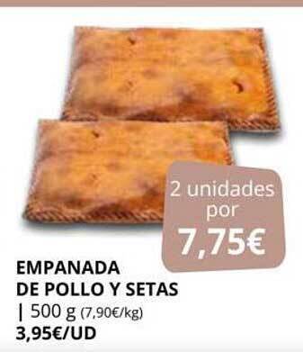 Supermercados MAS Empanada De Pollo Y Setas oferta