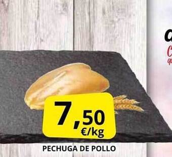 Supermercados MAS Pechuga De Pollo oferta
