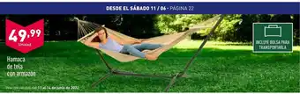 ALDI Hamaca de tela con armazón oferta