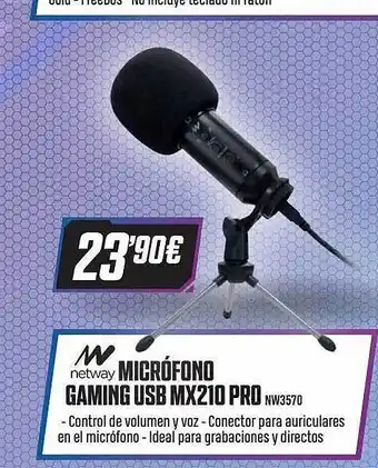 Beep Micrófono Gaming Usb Mx210 Pro oferta