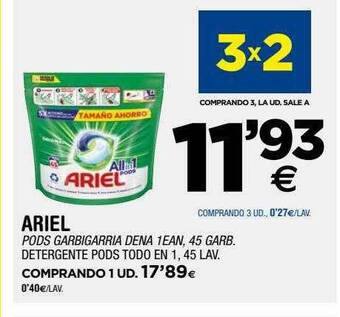 BM Supermercados Ariel Detergente Pods Todo En 1 oferta