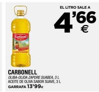 BM Supermercados Carbonell Aceite De Oliva Sabor Suave oferta
