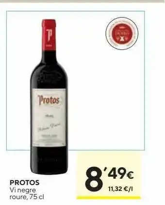 Caprabo Protos Vi Negre Roure oferta