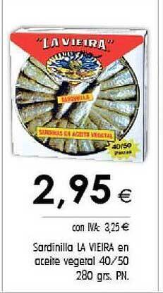 Cash Ifa Sardinilla La Vieira En Aceite Vegetal 40 50 oferta