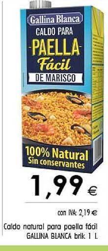 Cash Ifa Caldo Natural Para Paella Fácil Gallina Blanca oferta