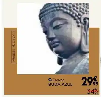 Conforama Canvas Buda Azul oferta