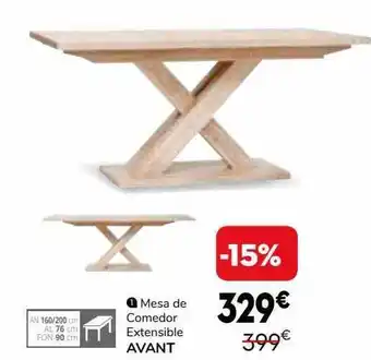 Conforama Mesa De Comedor Extensible Avant oferta