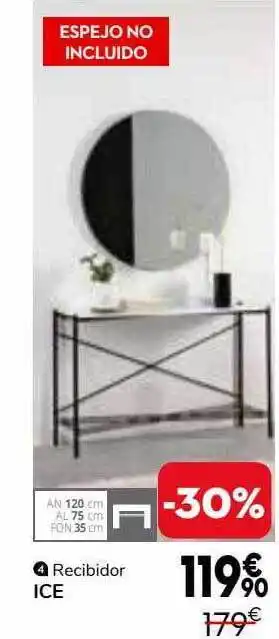 Conforama Recibidor Ice oferta