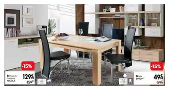 Conforama Mesa De Comedor Nicole Silla Bright oferta