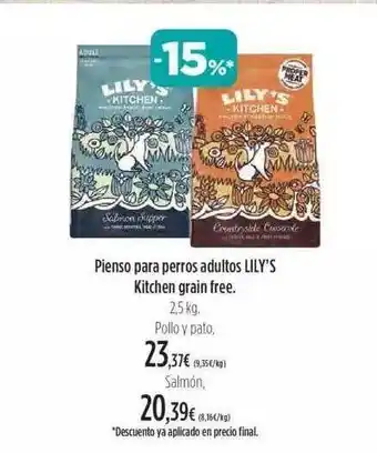 El Corte Inglés Pienso Para Perros Adultos Lily's Kitchen Grain Free oferta
